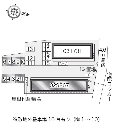 ★手数料０円★柏市高田　月極駐車場（LP）